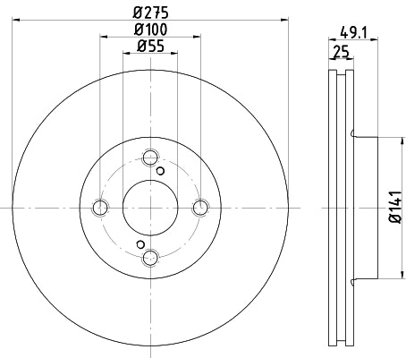 NF PARTS Тормозной диск NF1110441